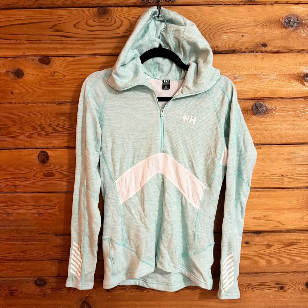 Helly Hansen Womens H1 PRO LIFA 1/2 ZIP Size Medium Teal